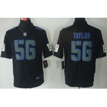 Nike New York Giants #56 Lawrence Taylor Black Impact Limited Jersey