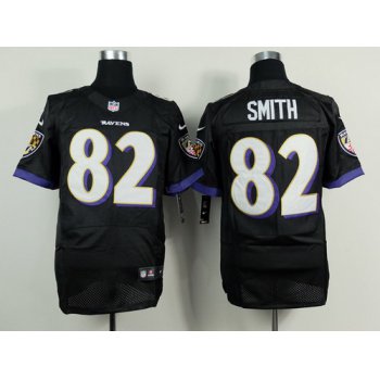 Nike Baltimore Ravens #82 Torrey Smith 2013 Black Elite Jersey