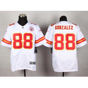 Nike Kansas City Chiefs #88 Tony Gonzalez White Elite Jersey