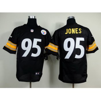 Nike Pittsburgh Steelers #95 Jarvis Jones Black Elite Jersey