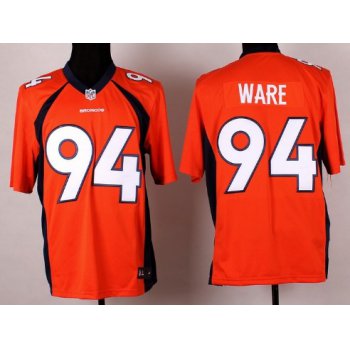 Nike Denver Broncos #94 DeMarcus Ware 2013 Orange Game Jersey