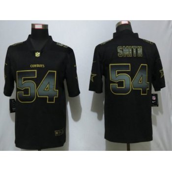 Nike Cowboys 54 Jaylon Smith Black Gold Vapor Untouchable Limited Jersey