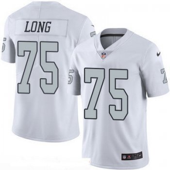 Men's Oakland Raiders #75 Howie Long Retired White 2016 Color Rush Stitched NFL Nike Limited Jersey