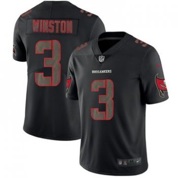 Nike Buccaneers #3 Jameis Winston Black Men's Stitched NFL Limited Rush Impact Jersey