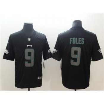 Nike Philadelphia Eagles #9 Nick Foles Black Vapor Impact Limited Jersey
