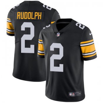 Nike Pittsburgh Steelers #2 Mason Rudolph Black Alternate Men's Stitched NFL Vapor Untouchable Limited Jersey