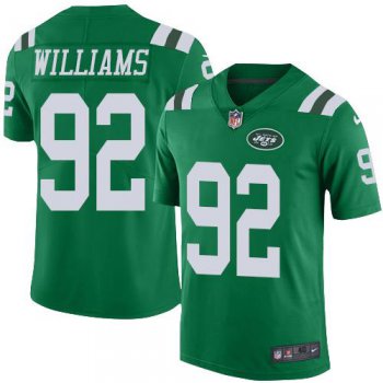 Men's New York Jets #92 Leonard Williams Green 2016 Color Rush Stitched NFL Nike Limited Jersey