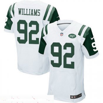 Men's New York Jets #92 Leonard Williams White Road Stitched NFL Nike Elite Jersey