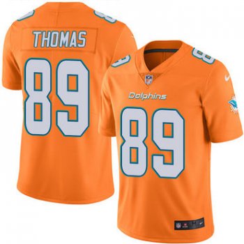 Nike Miami Dolphins #89 Julius Thomas Orange Men's Stitched NFL Limited Rush Jersey