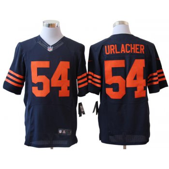 Size 60 4XL-Brian Urlacher Chicago Bears #54 Blue&Orange Stitched Nike Elite NFL Jerseys