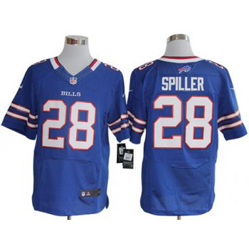 Size 60 4XL-C.J. Spiller Buffalo Bills #28 Royal Blue Stitched Nike Elite NFL Jerseys