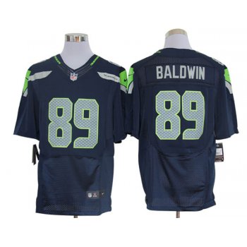Size 60 4XL-Doug Baldwin Seattle Seahawks #89 Pacific Blue Stitched Nike Elite NFL Jerseys