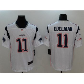 Men's New England Patriots #11 Julian Edelman White 2017 Vapor Untouchable Stitched NFL Nike Limited Jersey