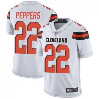 Nike Cleveland Browns #22 Jabrill Peppers White Men's Stitched NFL Vapor Untouchable Limited Jersey
