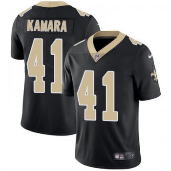 Nike New Orleans Saints #41 Alvin Kamara Black Team Color Men's Stitched NFL Vapor Untouchable Limited Jersey