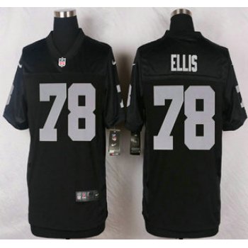 Oakland Raiders #78 Justin Ellis Nike Blacke Elite Jersey