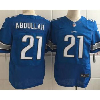 Men's Detroit Lions #21 Ameer Abdullah Nike Light Blue Elite Jersey