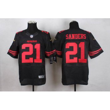 Men's San Francisco 49ers #21 Deion Sanders 2015 Nike Black Elite Jersey