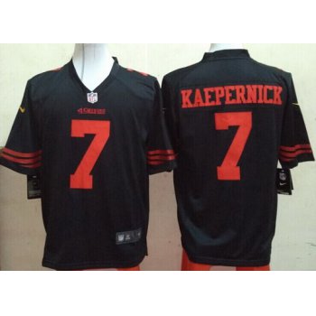Men's San Francisco 49ers #7 Colin Kaepernick Black Alternate 2015 NFL Nike Game Jersey