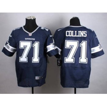 Nike Dallas Cowboys #71 La'el Collins Blue Elite Jersey