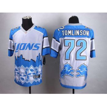 Nike Detroit Lions #72 Laken Tomlinson 2015 Noble Fashion Elite Jersey