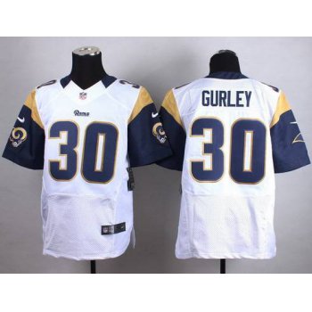 Nike St. Louis Rams #30 Todd Gurley White Elite Jersey