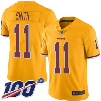 Nike Redskins #11 Alex Smith Gold Men's Stitched NFL Limited Rush 100th Season Jersey