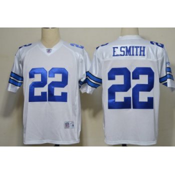 Dallas Cowboys #22 Emmitt Smith White Legend Jersey