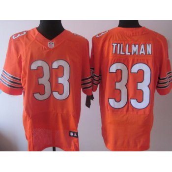 Nike Chicago Bears #33 Charles Tillman Orange Elite Jersey