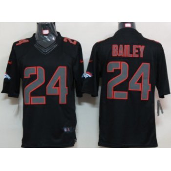 Nike Denver Broncos #24 Champ Bailey Black Impact Limited Jersey