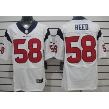 Nike Houston Texans #58 Brooks Reed White Elite Jersey