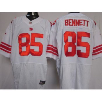 Nike New York Giants #85 Martellus Bennett White Elite Jersey