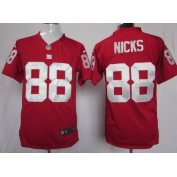 Nike New York Giants #88 Hakeem Nicks Red Game Jersey