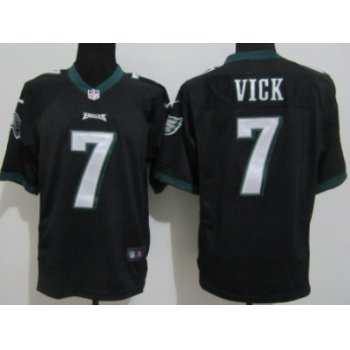 Nike Philadelphia Eagles #7 Michael Vick Black Limited Jersey