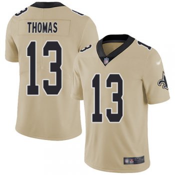 Nike Saints #13 Michael Thomas Gold Men's Stitched NFL Limited Inverted Legend Jersey