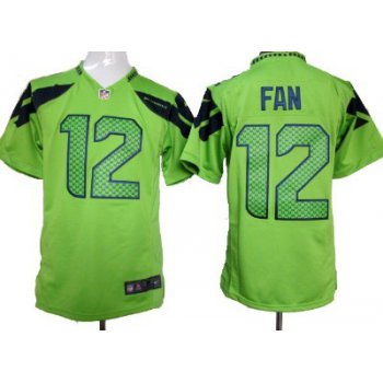 Nike Seattle Seahawks #12 Fan Green Game Jersey