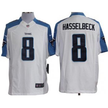 Nike Tennessee Titans #8 Matt Hasselbeck White Limited Jersey