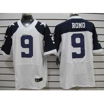 Nike Dallas Cowboys #9 Tony Romo White Thanksgiving Elite Jersey