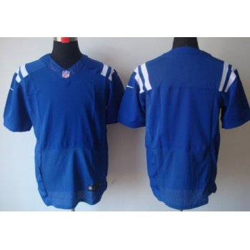 Nike Indianapolis Colts Blank Blue Elite Jersey