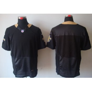 Nike New Orleans Saints Blank Black Elite Jersey