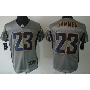 Nike San Diego Chargers #23 Quentin Jammer Gray Shadow Elite Jersey