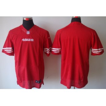 Nike San Francisco 49ers Blank Red Elite Jersey
