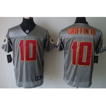 Nike Washington Redskins #10 Robert Griffin III Gray Shadow Elite Jersey