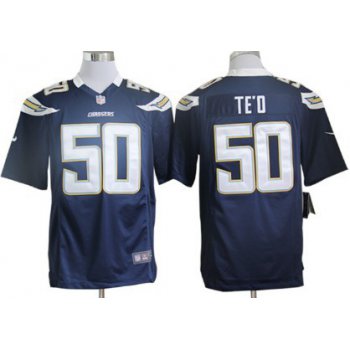 Nike San Diego Chargers #50 Manti Te'o Navy Blue Game Jersey