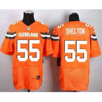 Men's Cleveland Browns #55 Danny Shelton Orange Alternate Stitched NFL New Elite Jersey