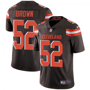 Nike Cleveland Browns #52 Preston Brown Brown Team Color Men's Stitched NFL Vapor Untouchable Limited Jersey