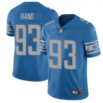 Nike Detroit Lions #93 Da'Shawn Hand Blue Team Color Men's Stitched NFL Vapor Untouchable Limited Jersey