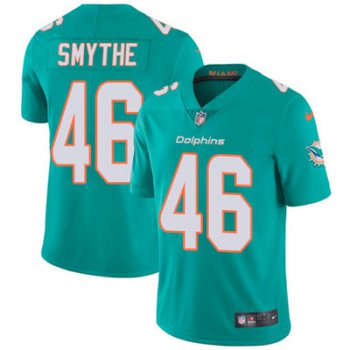 Nike Miami Dolphins #46 Durham Smythe Aqua Green Team Color Men's Stitched NFL Vapor Untouchable Limited Jersey
