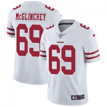 Nike 49ers #69 Mike McGlinchey White Men's Stitched NFL Vapor Untouchable Limited Jersey