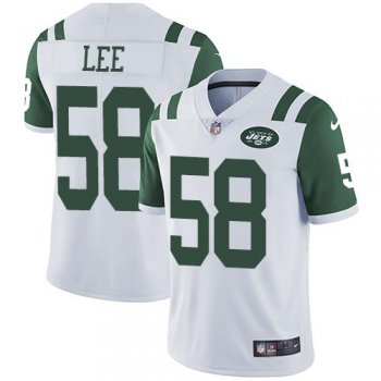 Nike New York Jets #58 Darron Lee White Men's Stitched NFL Vapor Untouchable Limited Jersey